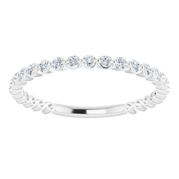 14K White 1/3 CTW Natural Diamond Anniversary Band